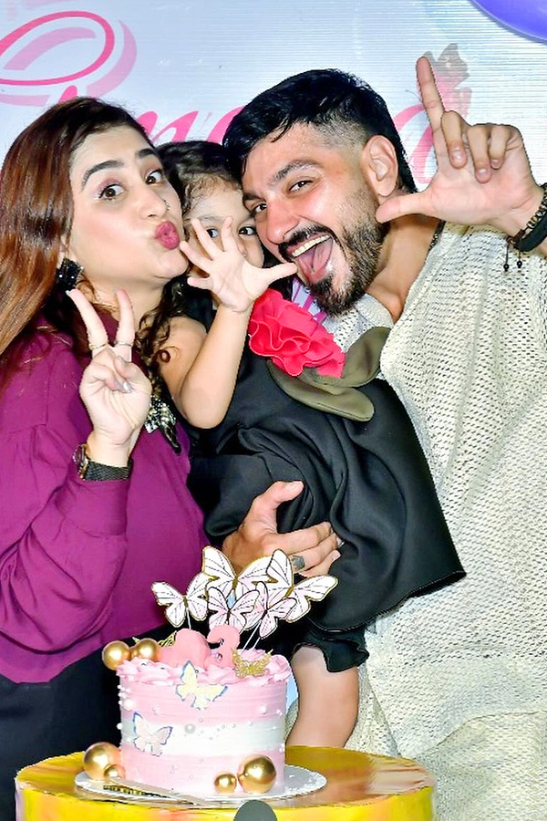 Bigg Boss Actor Ali reza daughter Birthday Celebrations Photos6