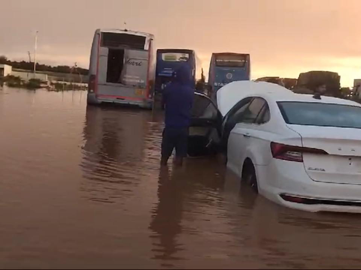 Pandameru river Flood in Raptadu Anantapur district10