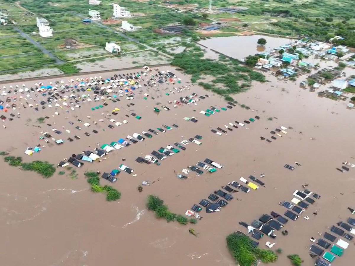 Pandameru river Flood in Raptadu Anantapur district19