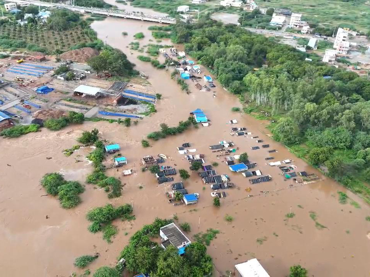 Pandameru river Flood in Raptadu Anantapur district20