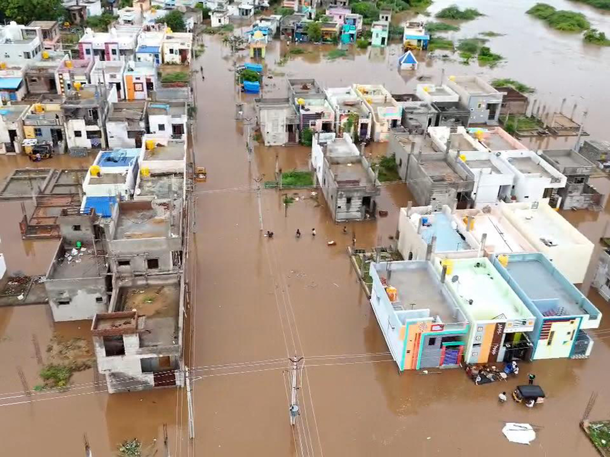 Pandameru river Flood in Raptadu Anantapur district3