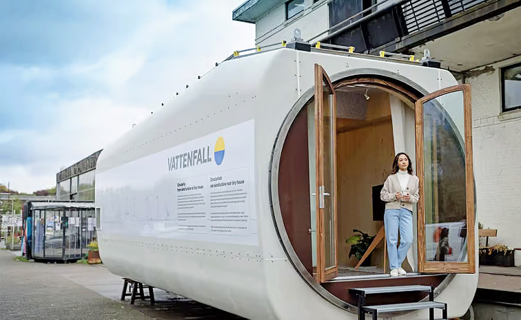 Wind turbine gets amazing second life as tiny house Photos1