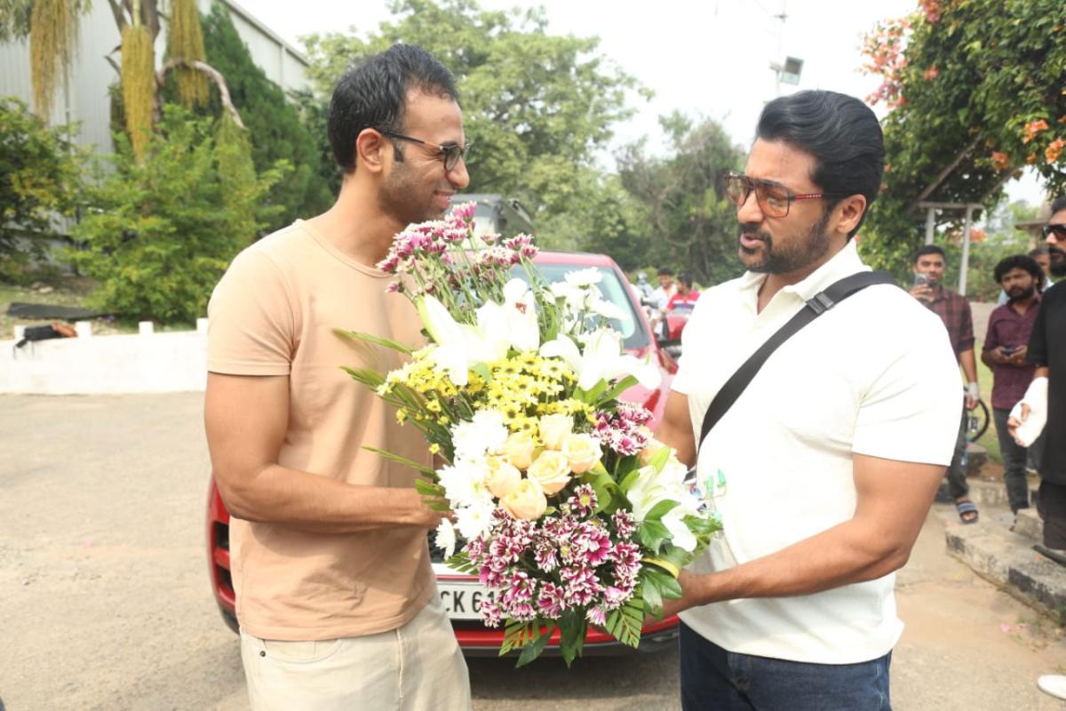 Hero Surya Visit Hyderabad For Kanguva Press Meet4