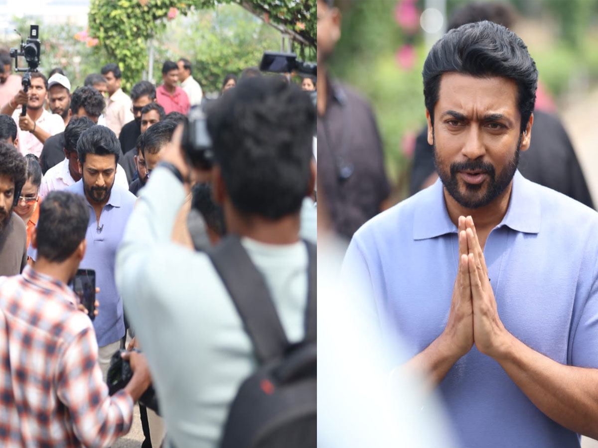 Hero Surya Visit Hyderabad For Kanguva Press Meet1