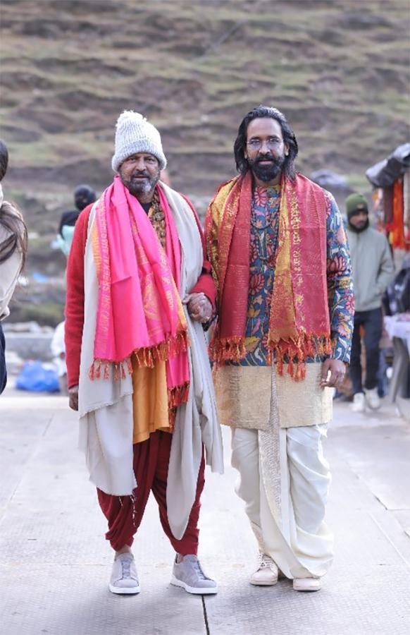 Manchu Vishnu and Manchu Mohan Babu Visuals at Kedarnath2