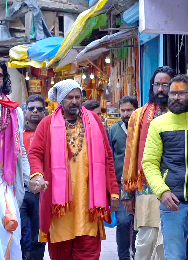 Manchu Vishnu and Manchu Mohan Babu Visuals at Kedarnath22