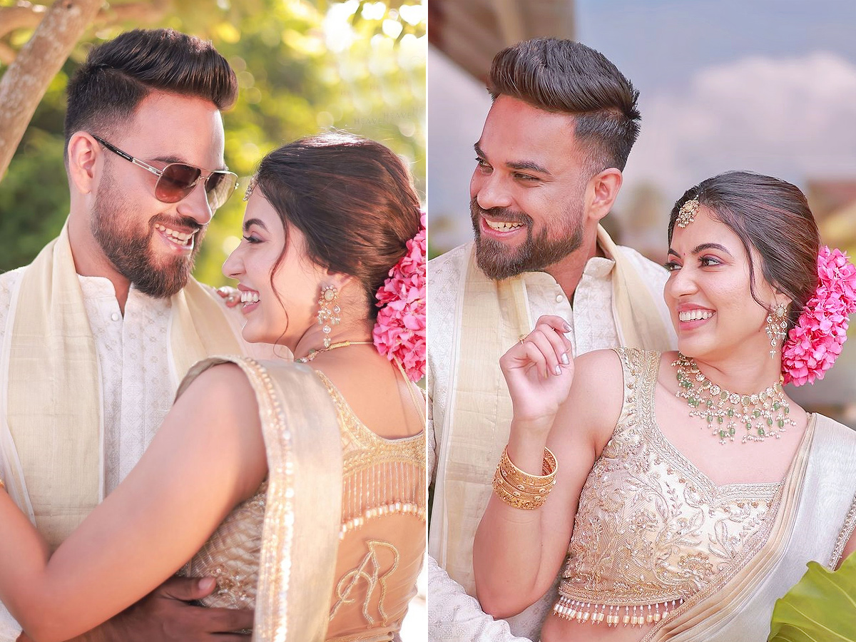 Tollywood Actress Anju Kurian Engagement Photos Goes Viral on Social Media1