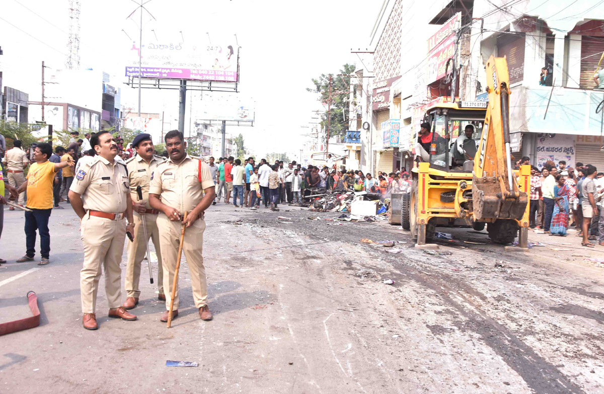 Fire accident in Jangaon12