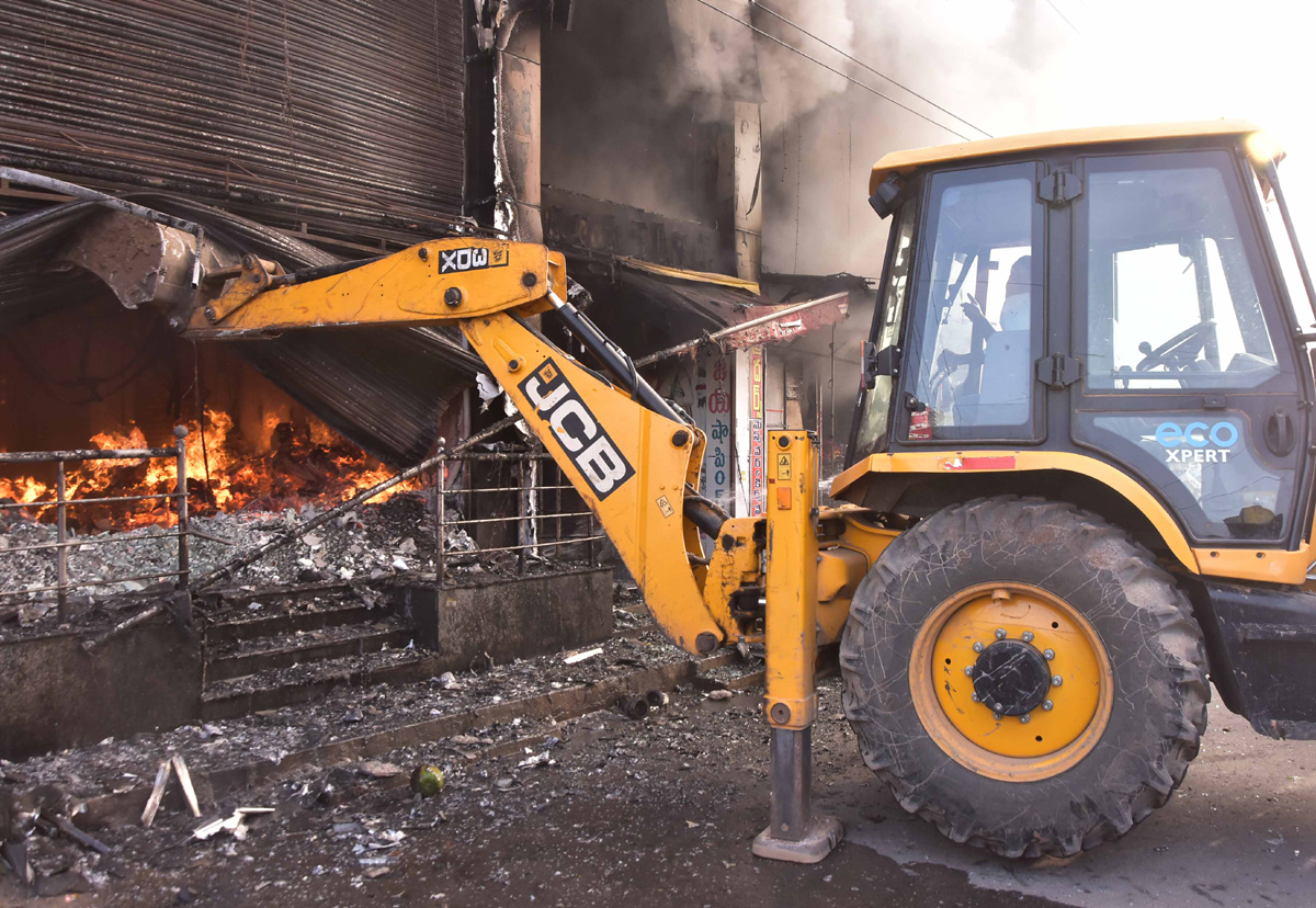 Fire accident in Jangaon24