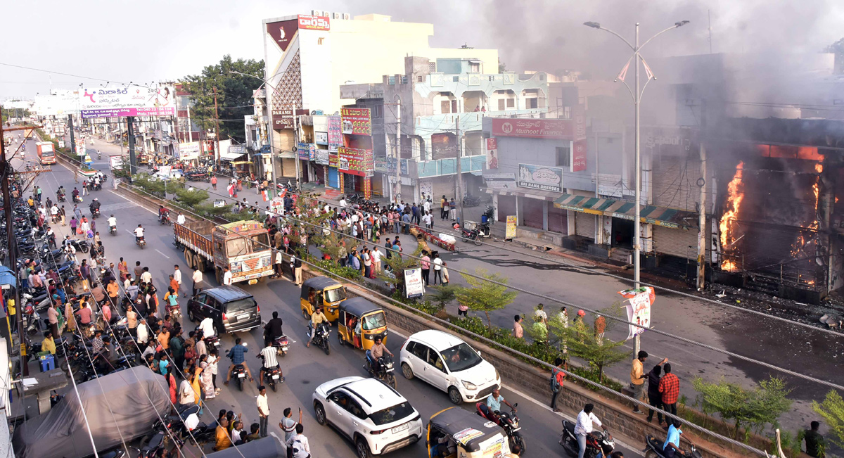 Fire accident in Jangaon25