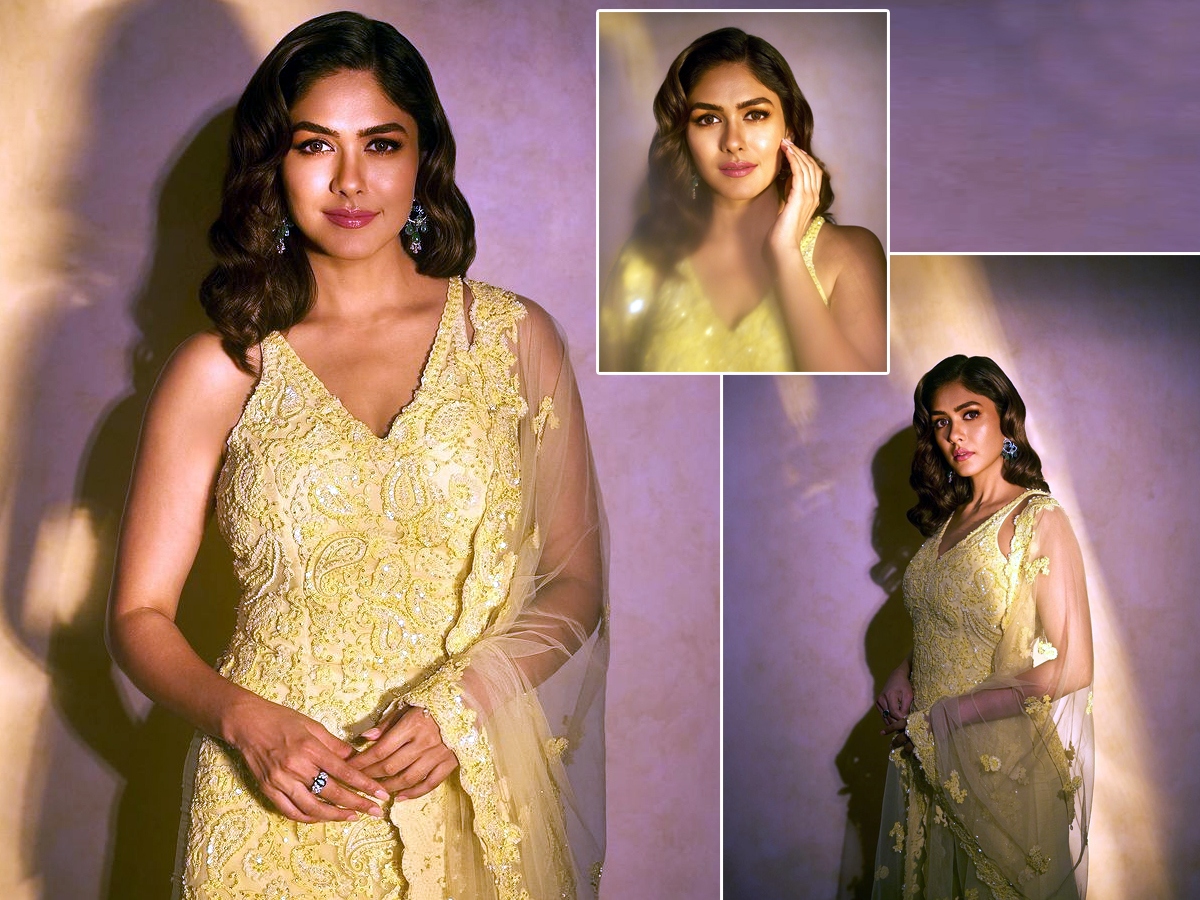 Mrinal Thakur's beatiful photos in yellow dress1