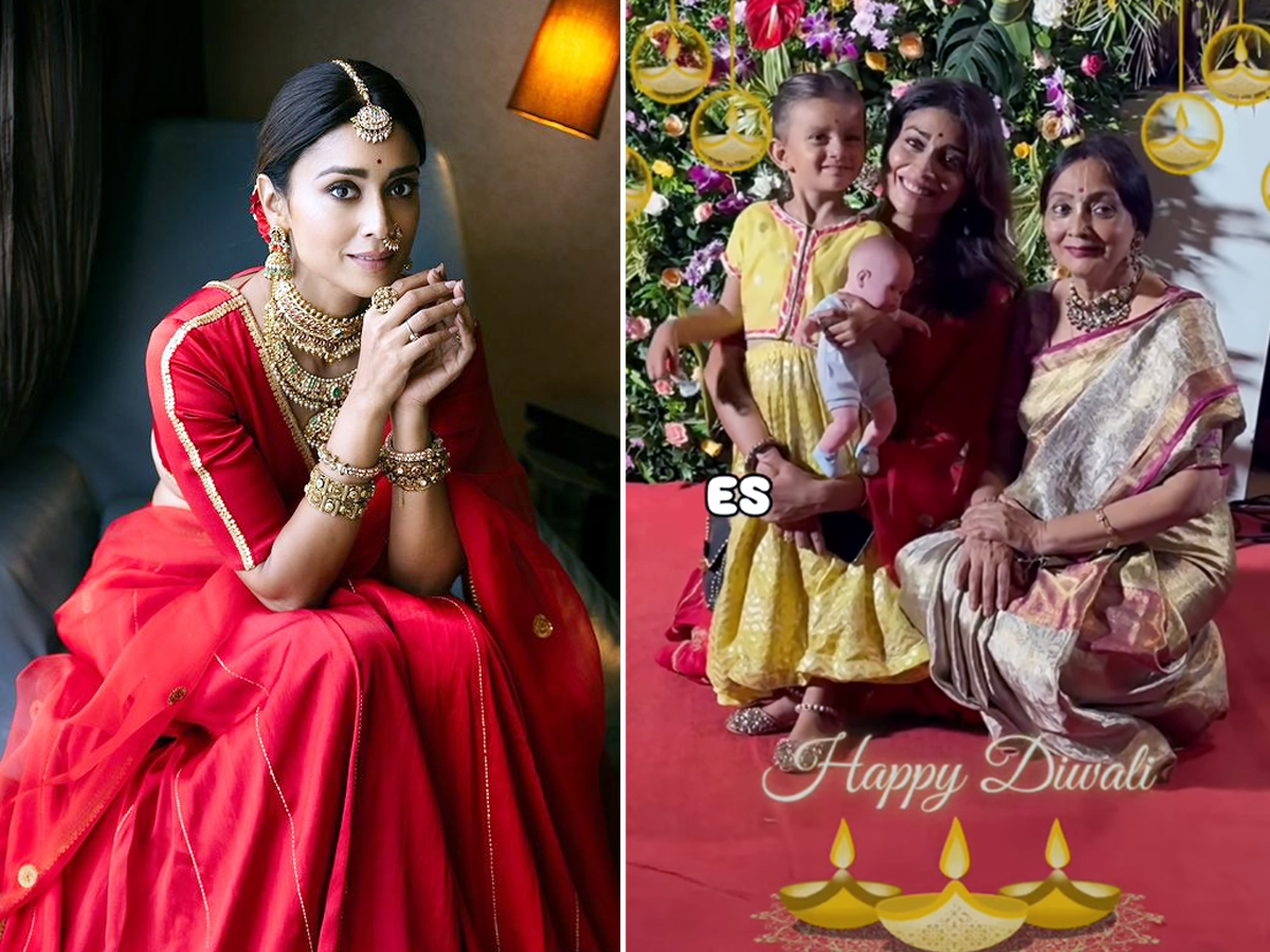 Shriya Saran celebrates Diwali with her cute daughter: Photos1