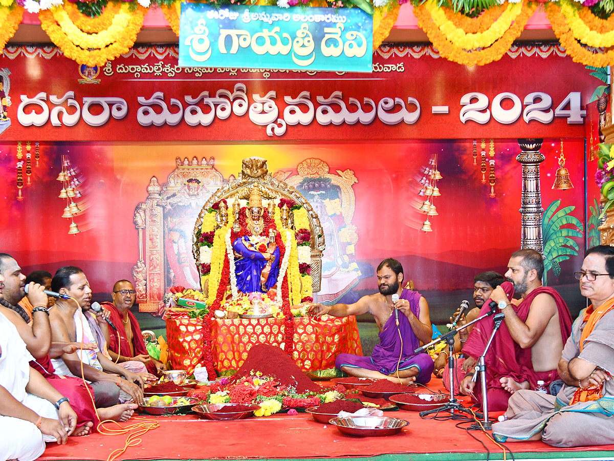 Second of Vijayawada Dasara Navaratri Alankaram, Gayatri Devi Alankaram Photos21