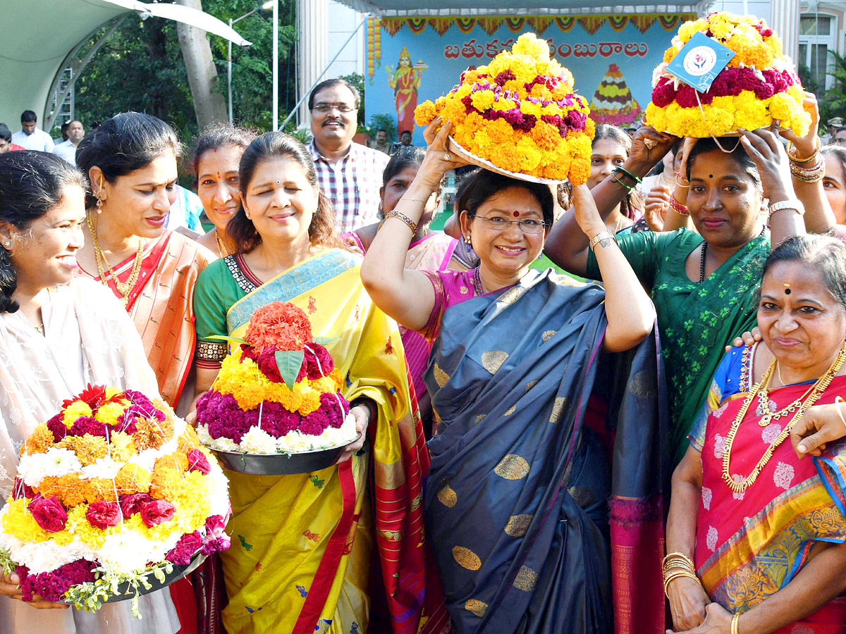 Bathukamma Celebrations at DGP office Photos14