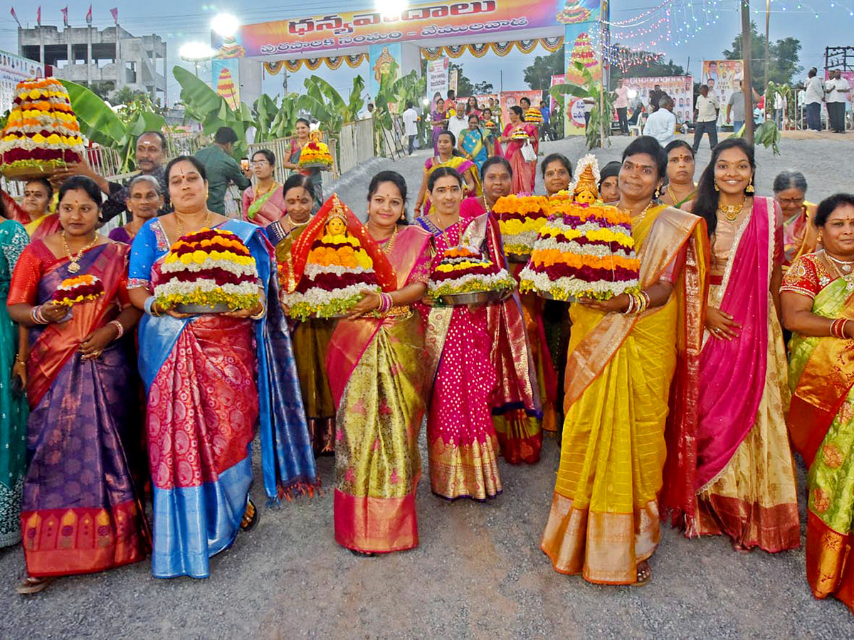 Bathukamma Celebrations at  Karimnagar District35