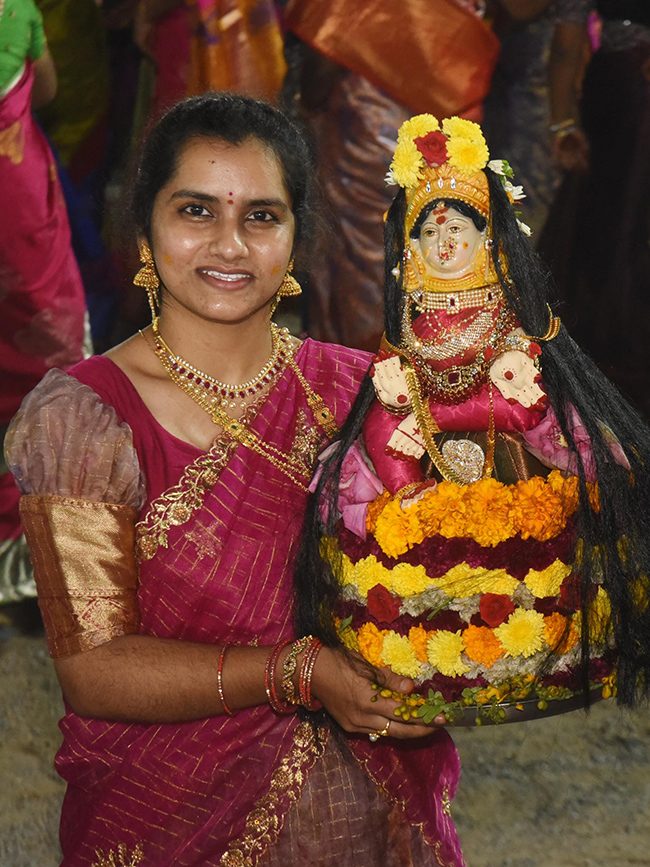 Bathukamma Celebrations at  Karimnagar District7