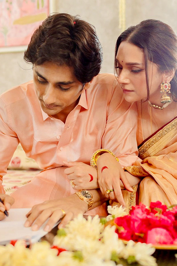 Aditi Rao-Siddharth Shares New Wedding Photos In Social Media6