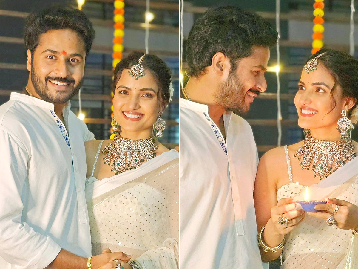 Bigg Boss Siri Hanumanth Diwali Celebrations With Boyfriend Shrihan Photos1