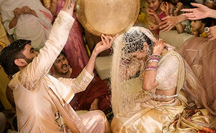 Ram Gopal Varmas Niece Shravya Varma and Badminton player Srikanth Wedding Photos Goes Viral on Social Media13