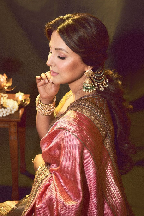 Bollywood Beauty Hina Khan Elegant Photos In Saree8