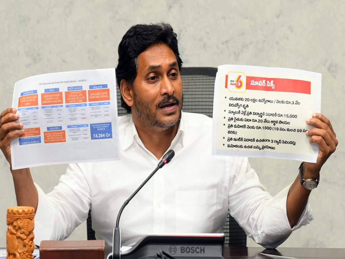 Ys jagan Mohan Reddy On CM Chandrababu Super Six failures, Budget delay exposes7