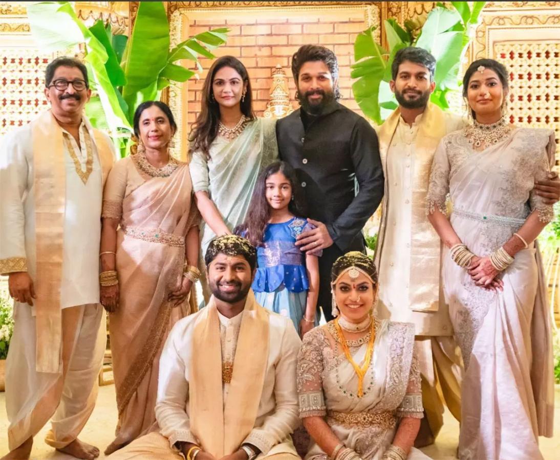 Chiranjeevi, Allu Arjun Attend Ramakrishna Teja wedding in Hyderabad14