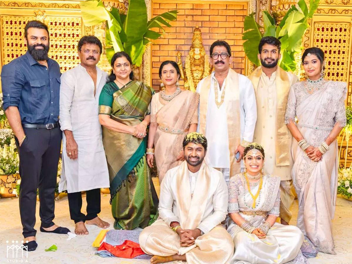 Chiranjeevi, Allu Arjun Attend Ramakrishna Teja wedding in Hyderabad8