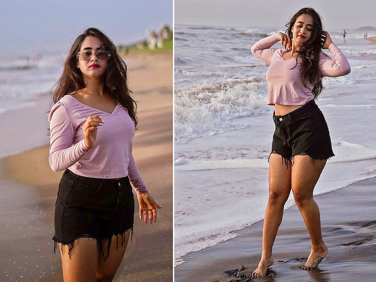 Deepthi Sunaina Enjoys Vacation at Beach, Photos Goes Viral on Social Media1