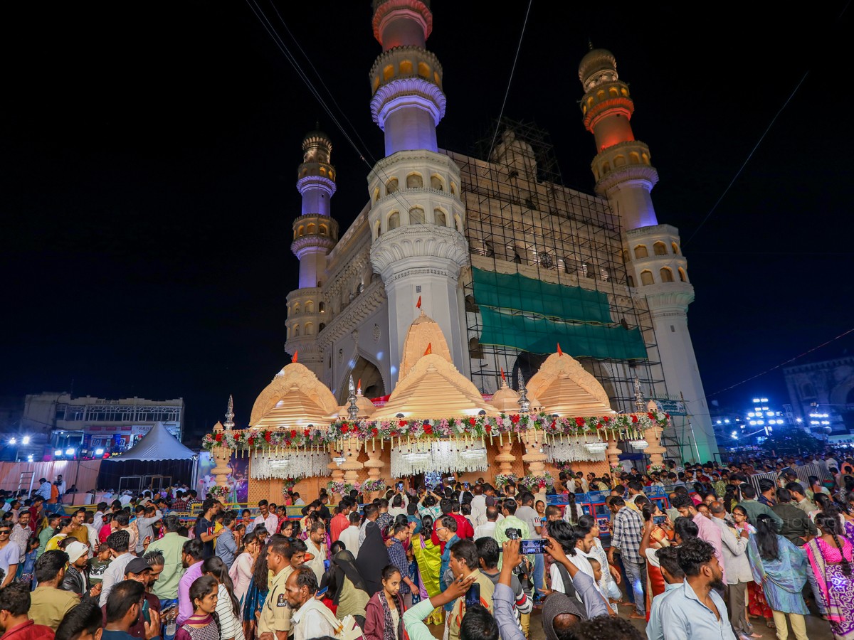 Grand Pooja At Bhagyalakshmi Temple In Charminar14