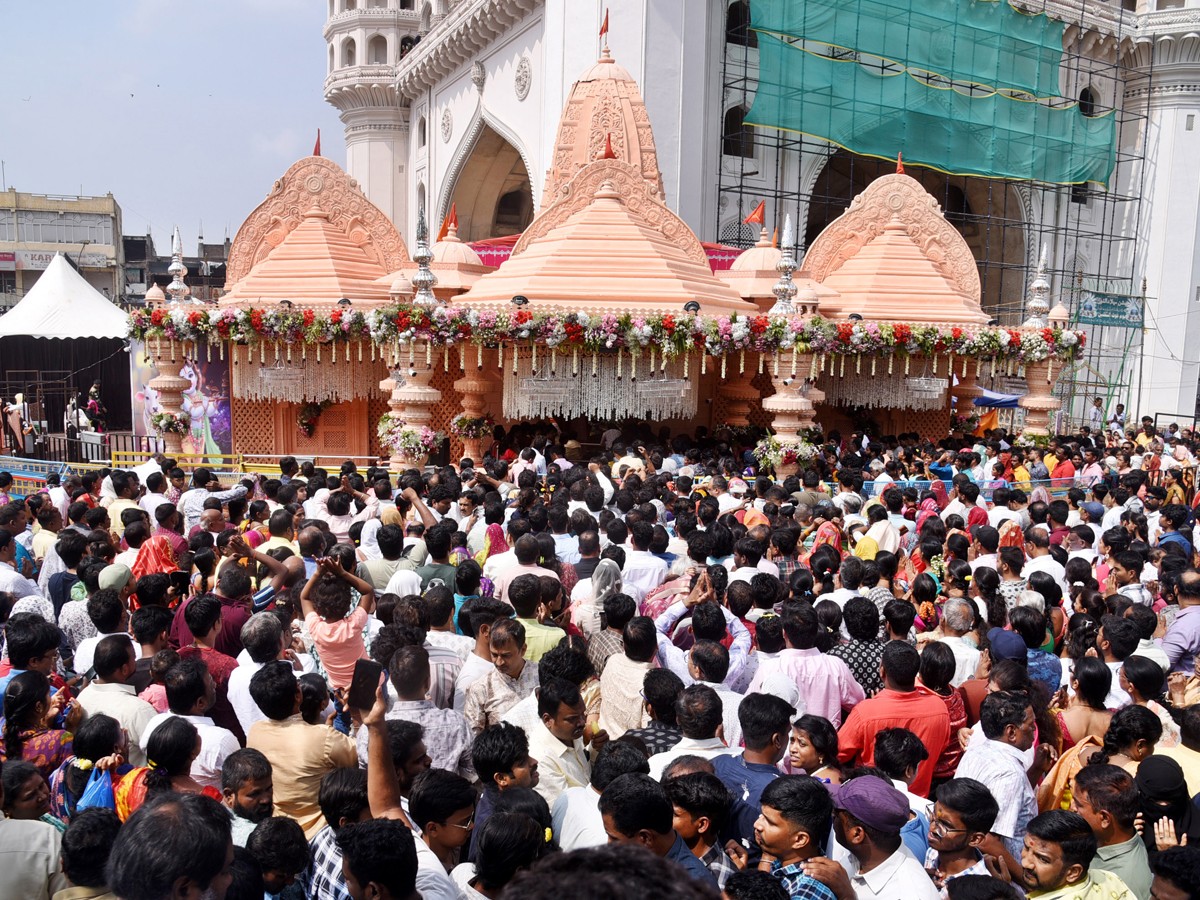 Grand Pooja At Bhagyalakshmi Temple In Charminar8