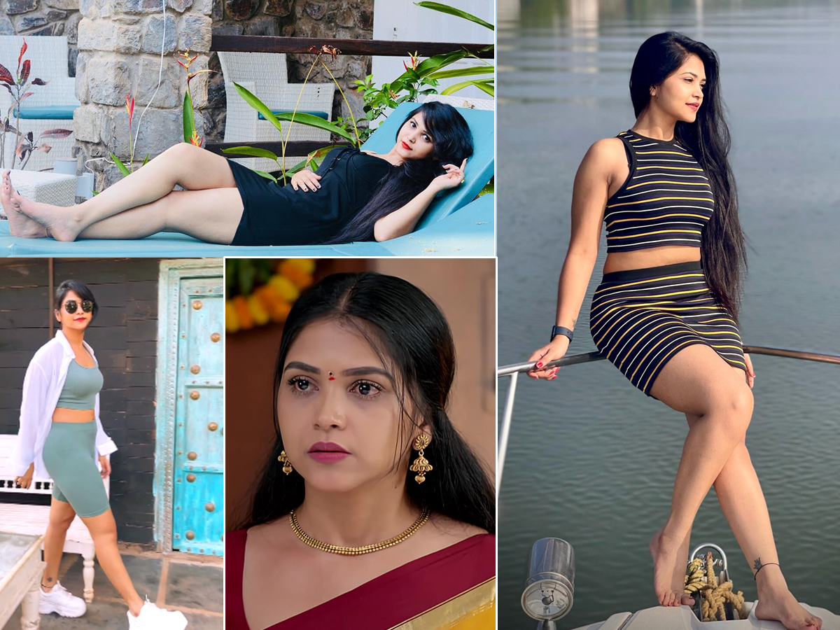 Serial Actress Amulya Gowda Latest Glamorous PhotoS1