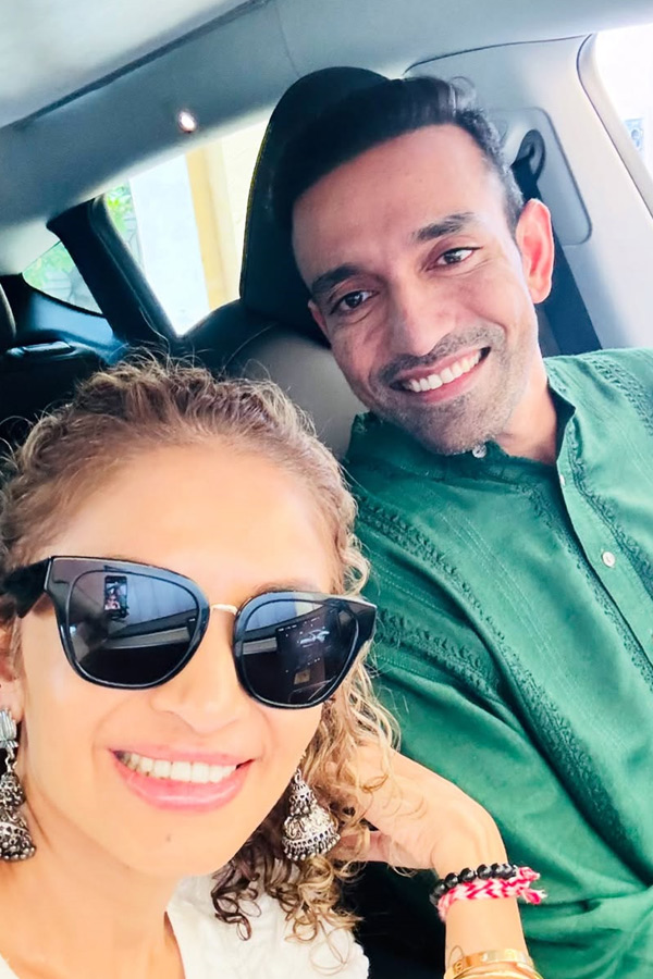 Sania Mirzas best friend..Team Indias former cricketer Robin Uthappa Wife Sheethal Photos12