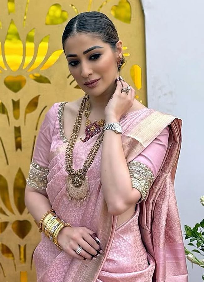 Rai Laxmi looks royal in a saree6