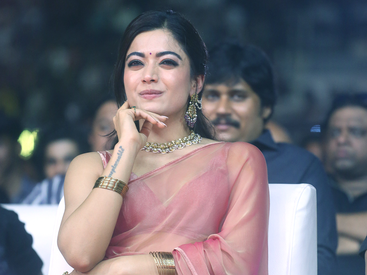 Rashmika Mandanna And Sreeleela in Pushpa 2: The Rule Event Photos13