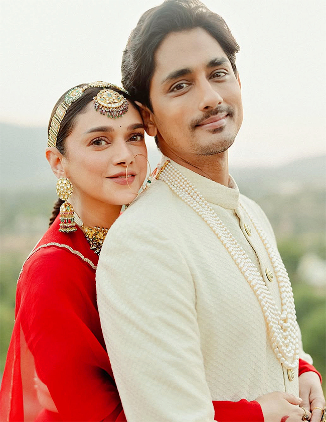 In Pics: Aditi Rao Hydari and Siddharth share pictures from their Indian wedding9