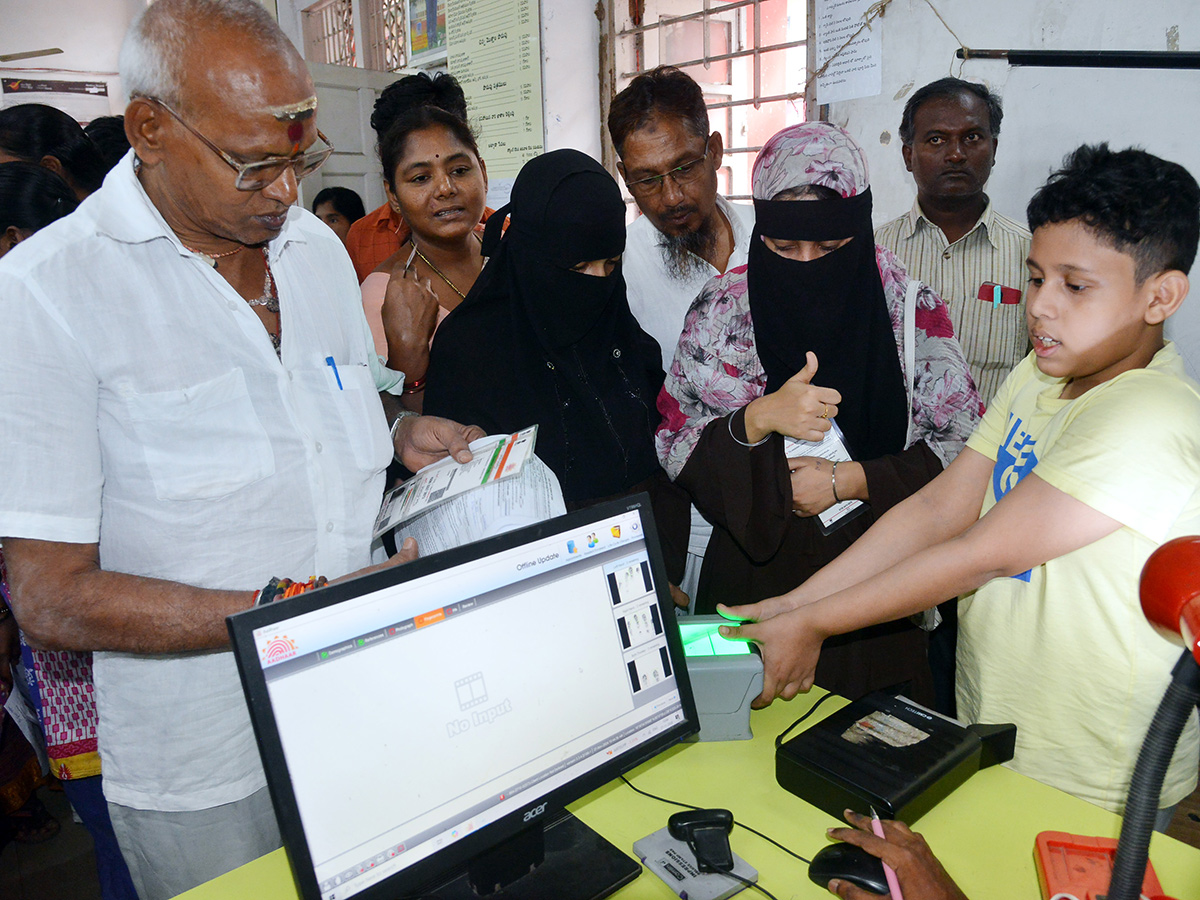 InPics: Women Gathering At Post Offices With The Campaign That AP CM Will Deposit Rs 150015