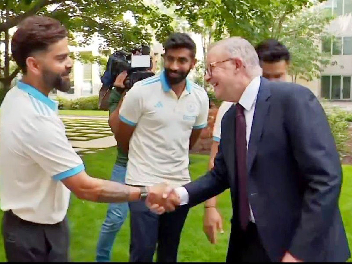 Indian cricket team during a reception at Parliament House in Canberra11