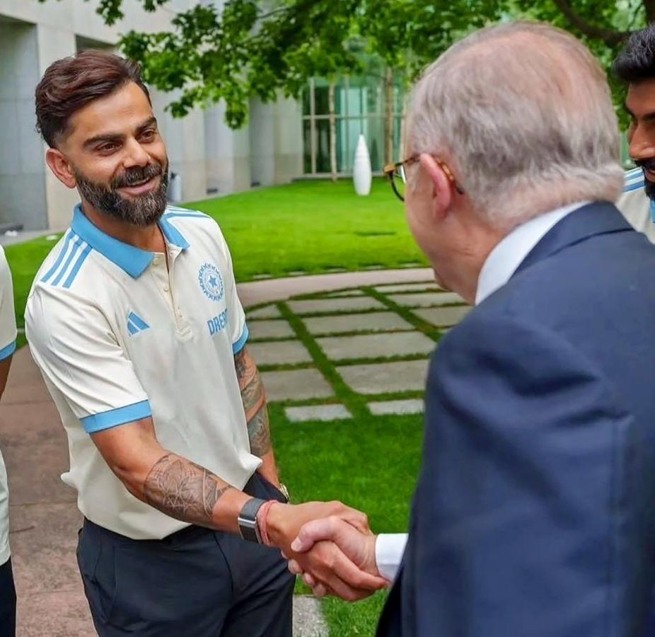 Indian cricket team during a reception at Parliament House in Canberra16