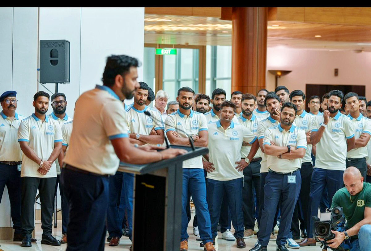 Indian cricket team during a reception at Parliament House in Canberra17