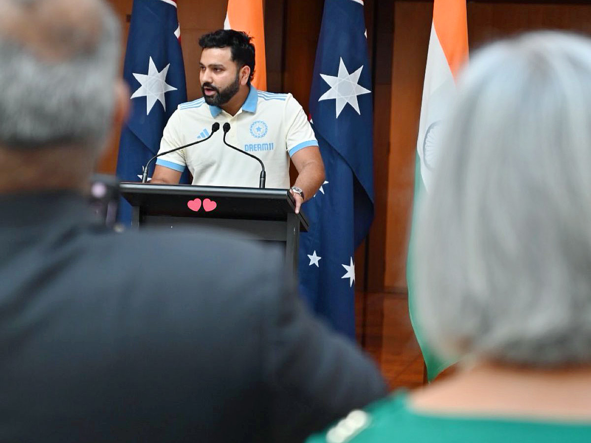 Indian cricket team during a reception at Parliament House in Canberra5