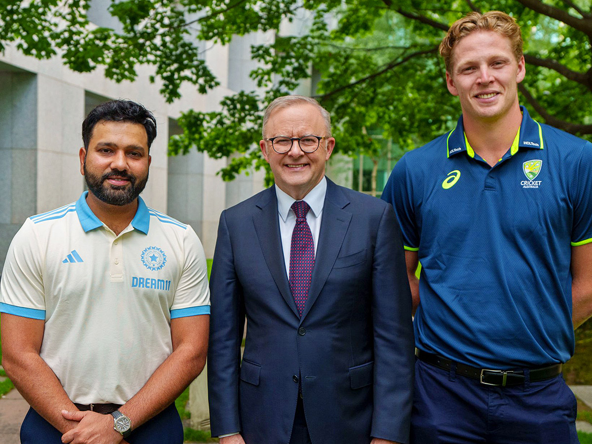 Indian cricket team during a reception at Parliament House in Canberra6