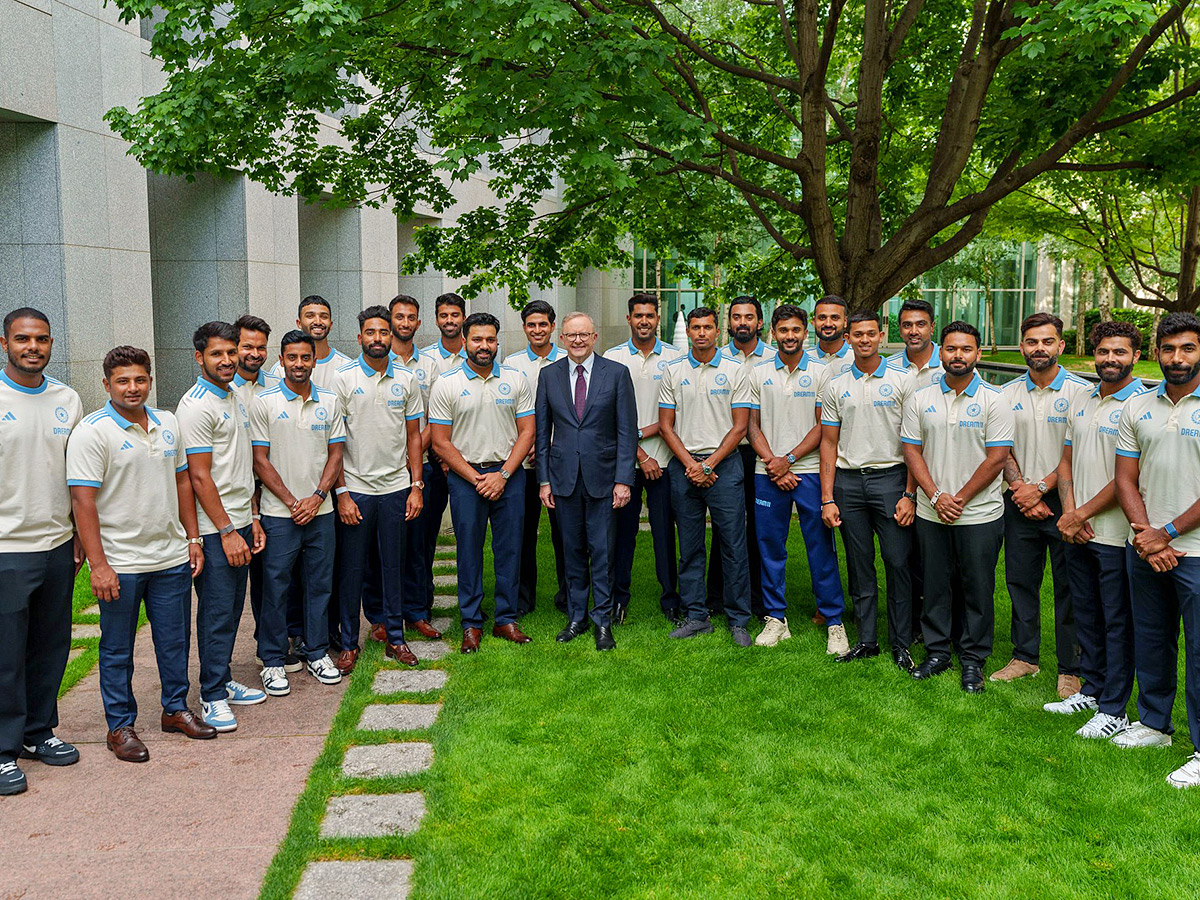 Indian cricket team during a reception at Parliament House in Canberra7