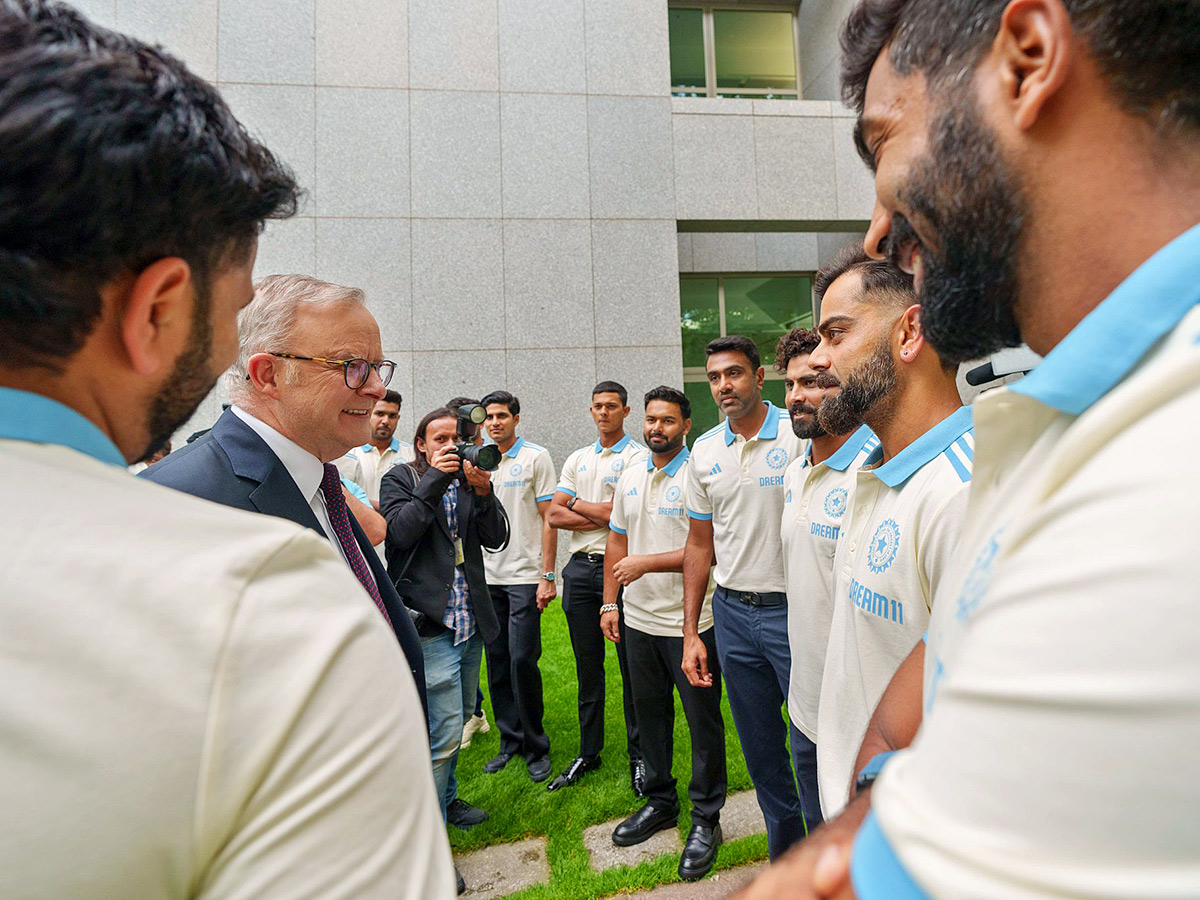 Indian cricket team during a reception at Parliament House in Canberra8