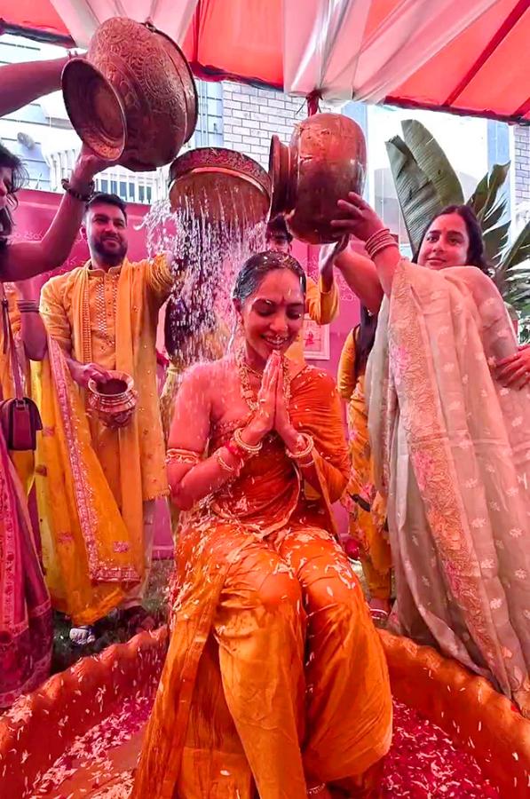 In Pics: Naga Chaitanya, Sobhita Dhulipala's pre-wedding begin with haldi ceremony6