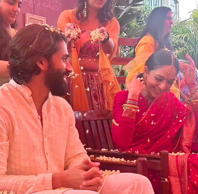 In Pics: Naga Chaitanya, Sobhita Dhulipala's pre-wedding begin with haldi ceremony7