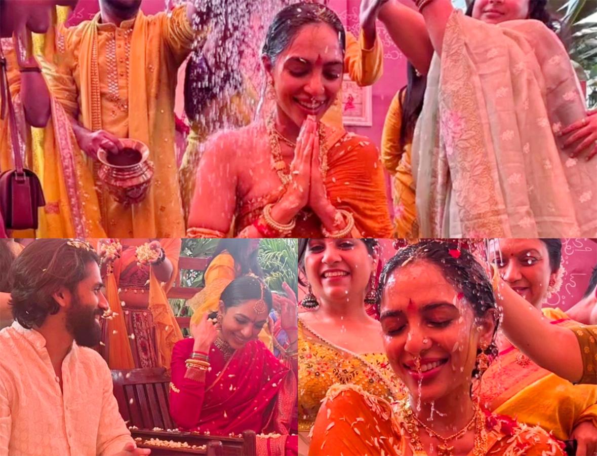 In Pics: Naga Chaitanya, Sobhita Dhulipala's pre-wedding begin with haldi ceremony8