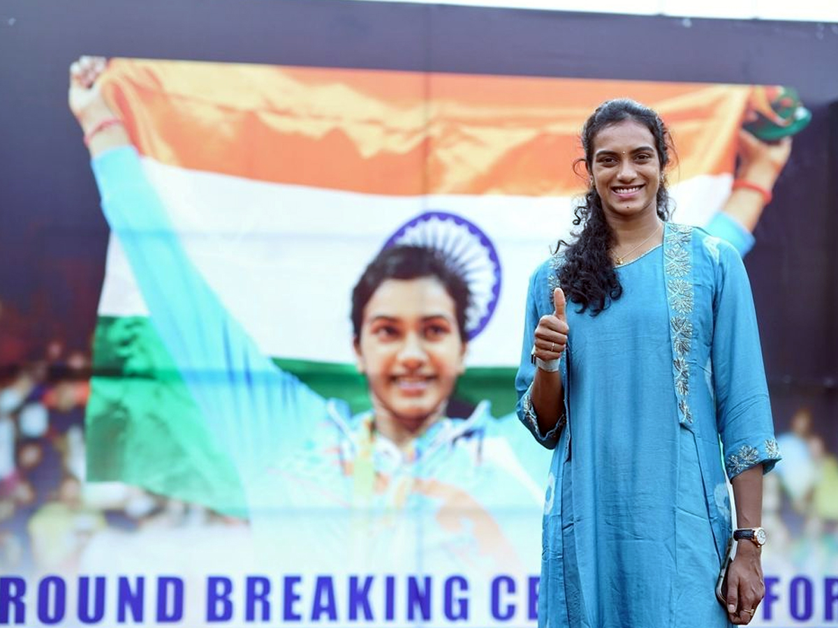 PV Sindhu started Puja for Badminton Academy in Visakhapatnam5