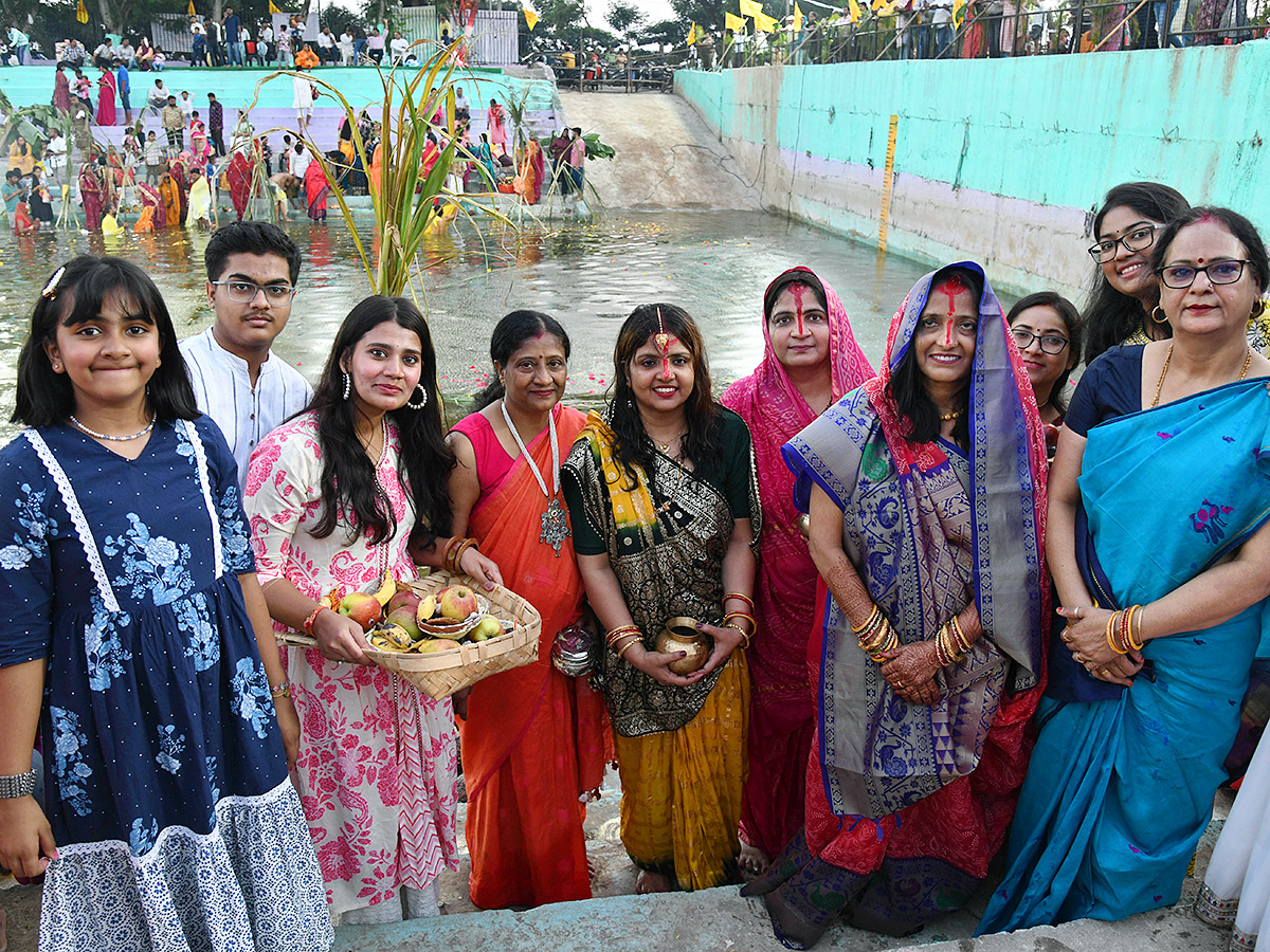 Necklace Road: Chhath Puja 2024 with Devotees at Bathukamma Ghat15