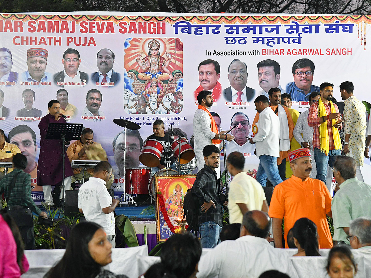 Necklace Road: Chhath Puja 2024 with Devotees at Bathukamma Ghat16