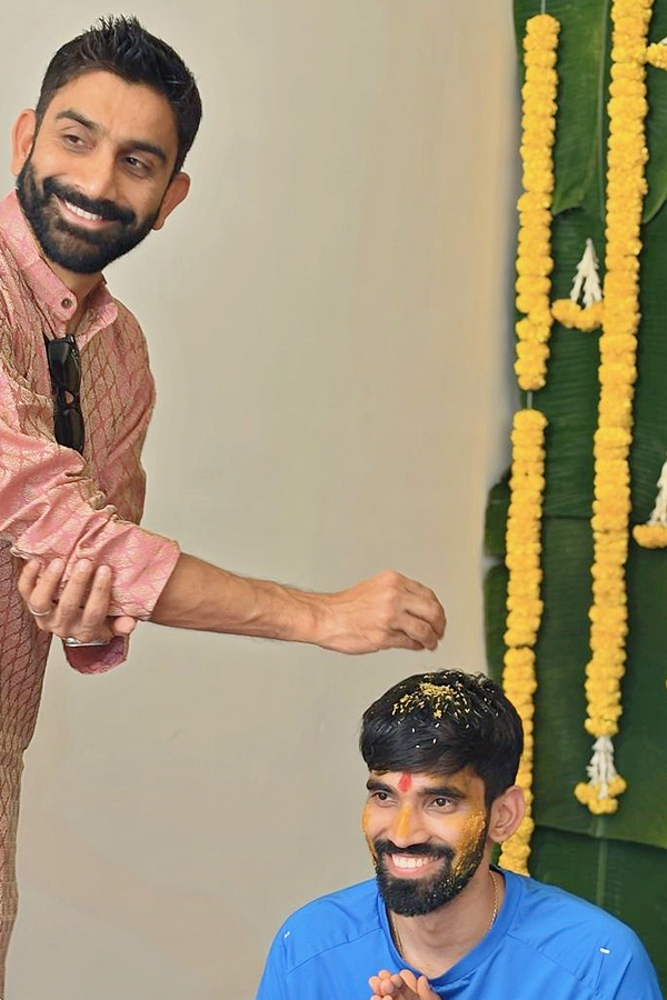 Kidambi Srikanth Shravya Varma Pre Wedding Rashmika Attends Sangeet Pics Viral9